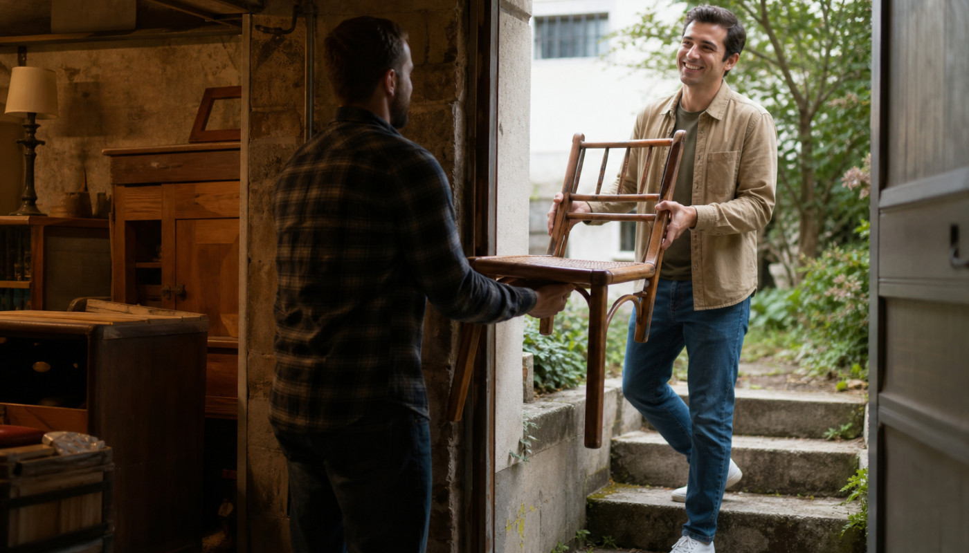 Le cycle inattendu d’un objet racheté : de la cave au nouveau foyer